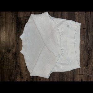 White hollister knit sweater
